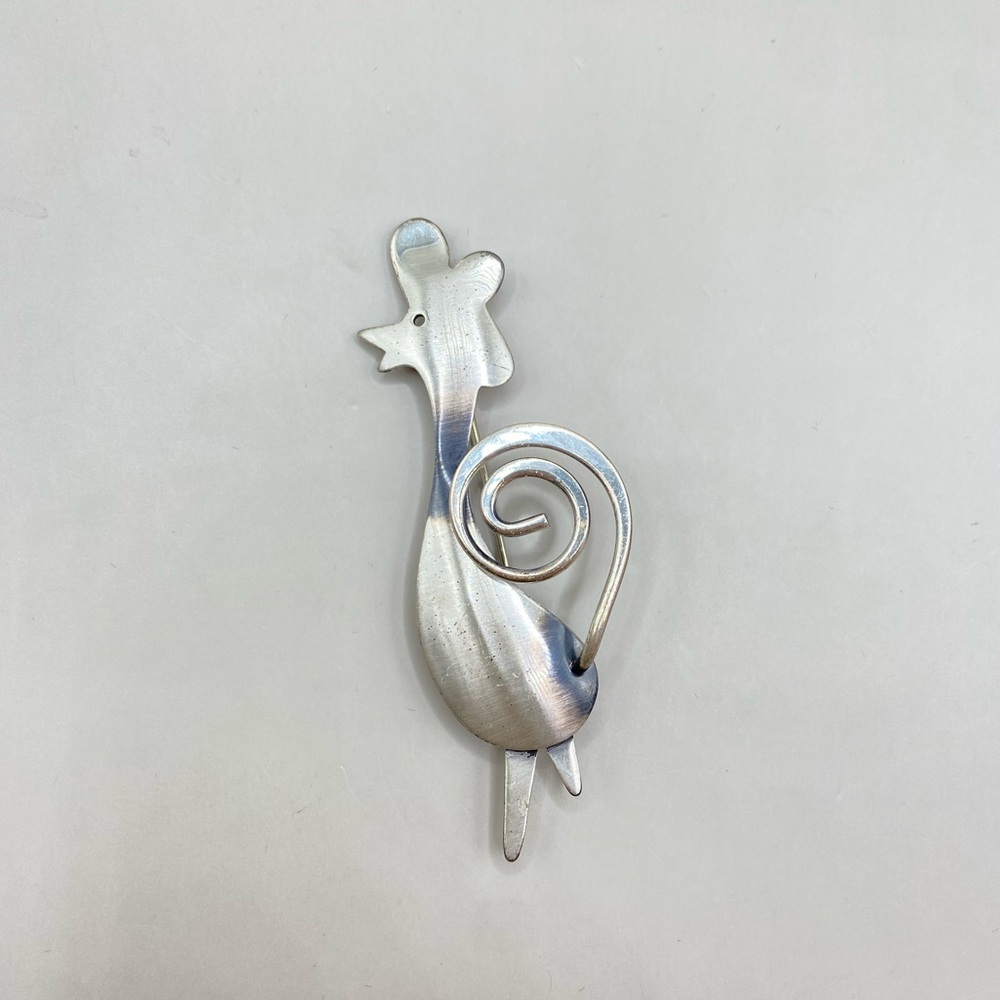 Orb Otto Robert Bade Sterling Silver Chicken Brooch